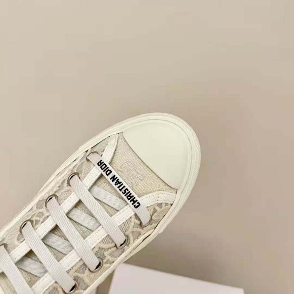 Dior Women Walk N Dior Sneaker White Macrame Embroidered Cotton - image 9