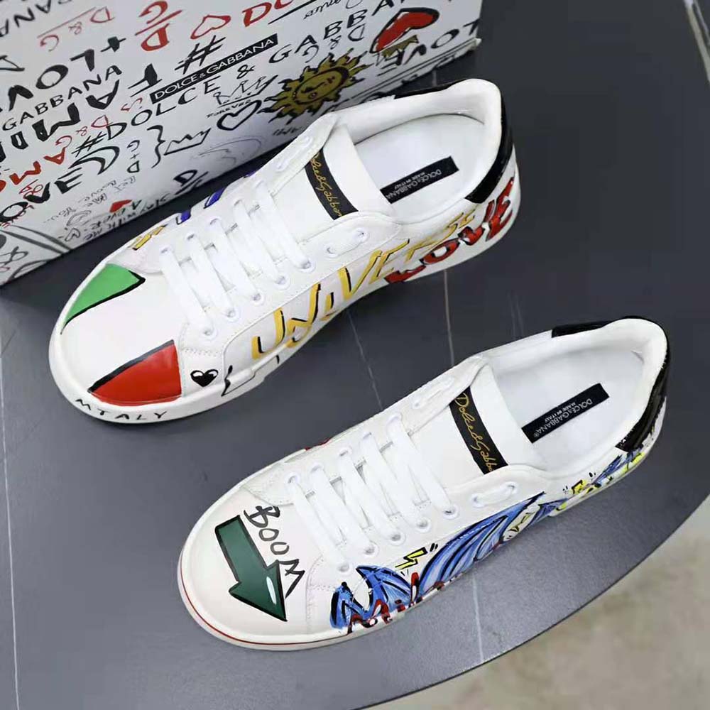 Dolce Gabbana D&G Men New DGLimited Portofino Sneakers-Blue - image 4