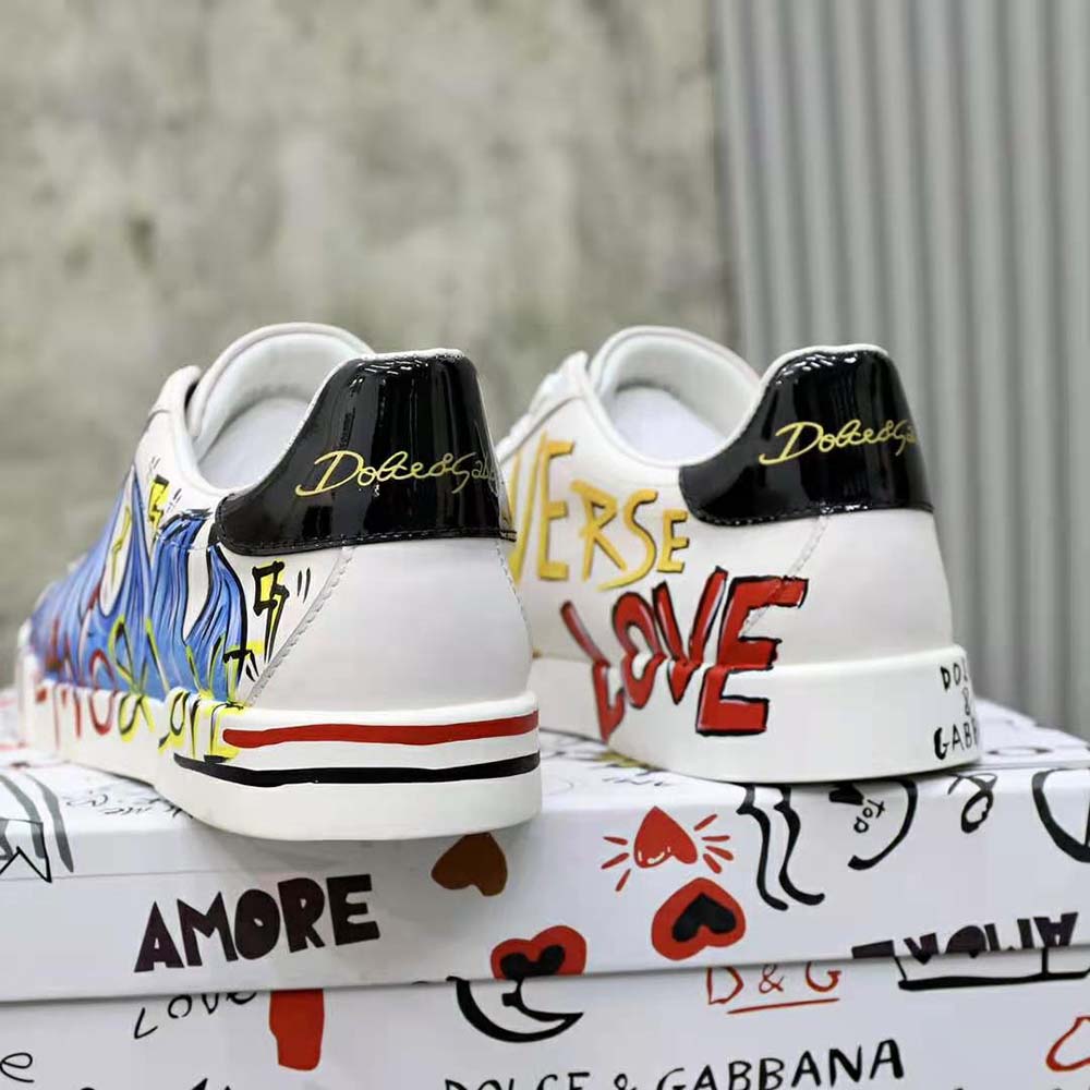 Dolce Gabbana D&G Men New DGLimited Portofino Sneakers-Blue - image 10