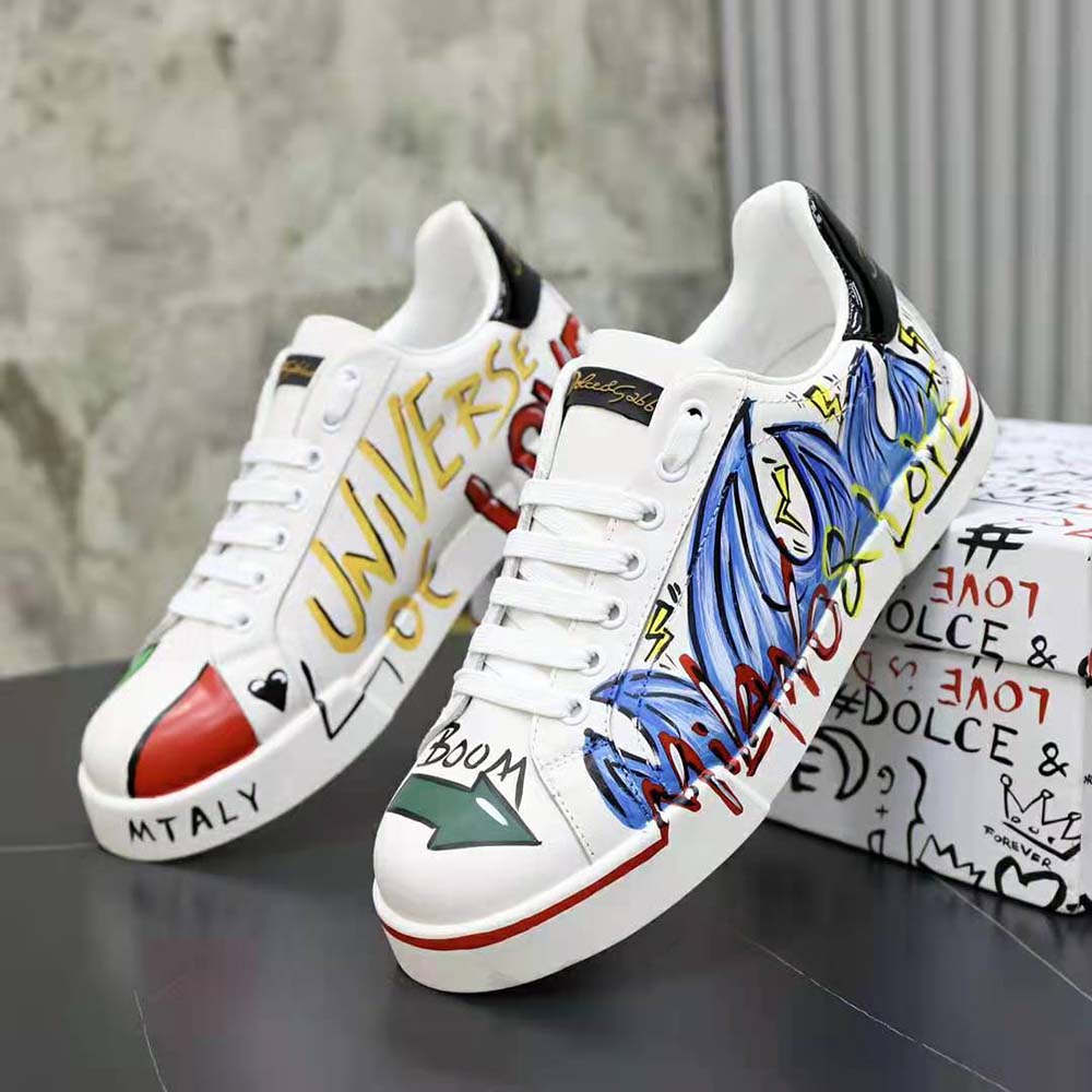 Dolce Gabbana D&G Men New DGLimited Portofino Sneakers-Blue - image 6