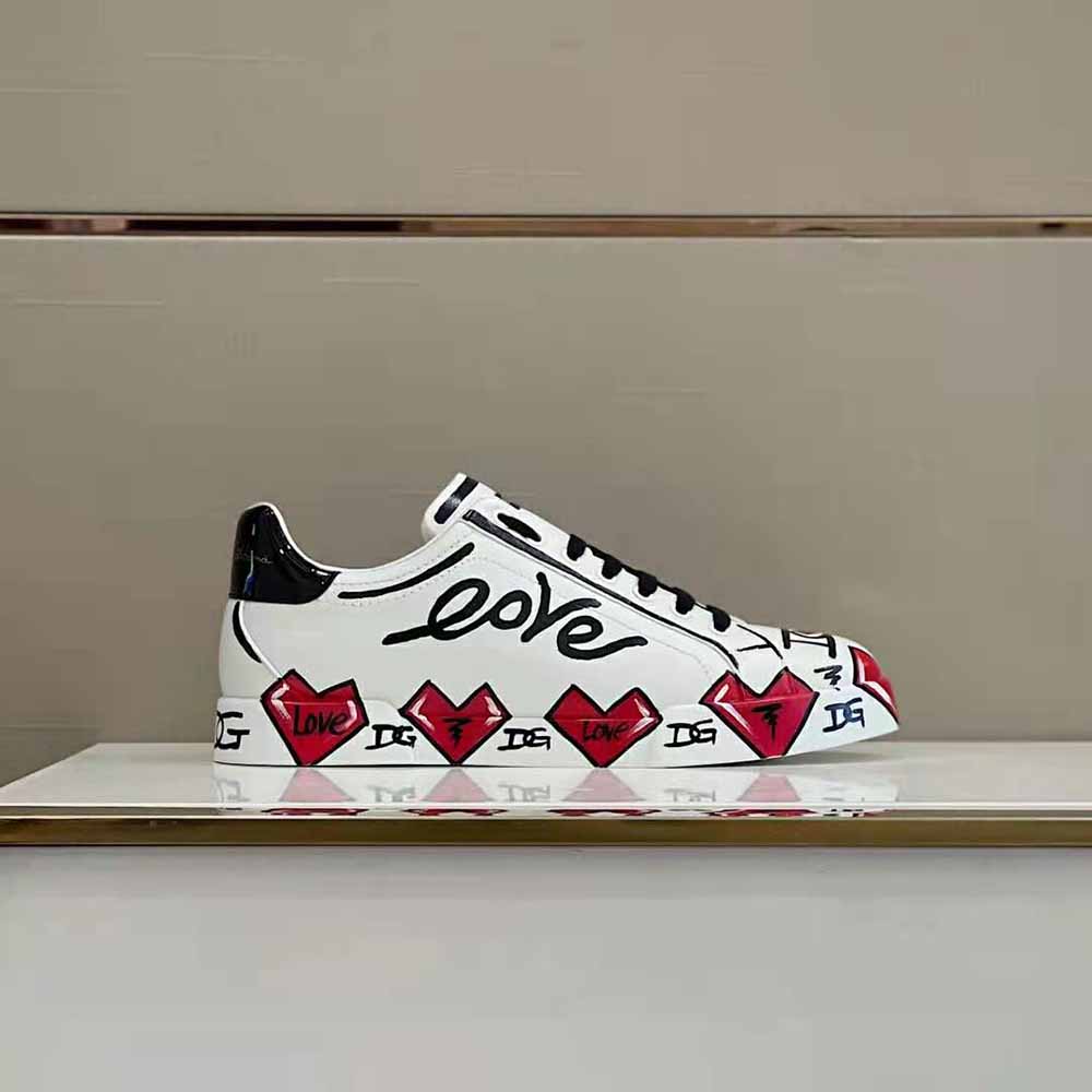 Dolce Gabbana D&G Unisex Limited Edition Portofino Sneakers-Red - image 5