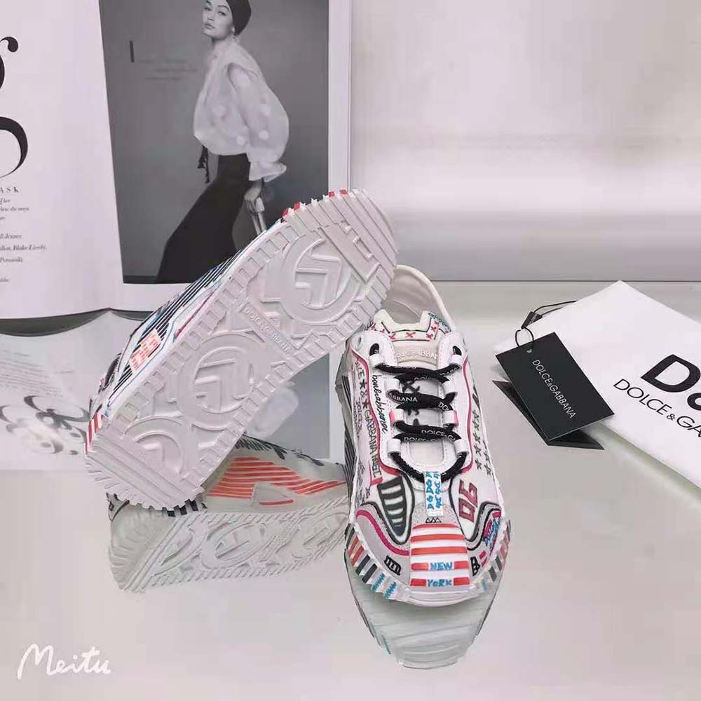 Dolce Gabbana D&G Unisex Mixed-Materials New York NS1 Slip-on Sneakers - image 10