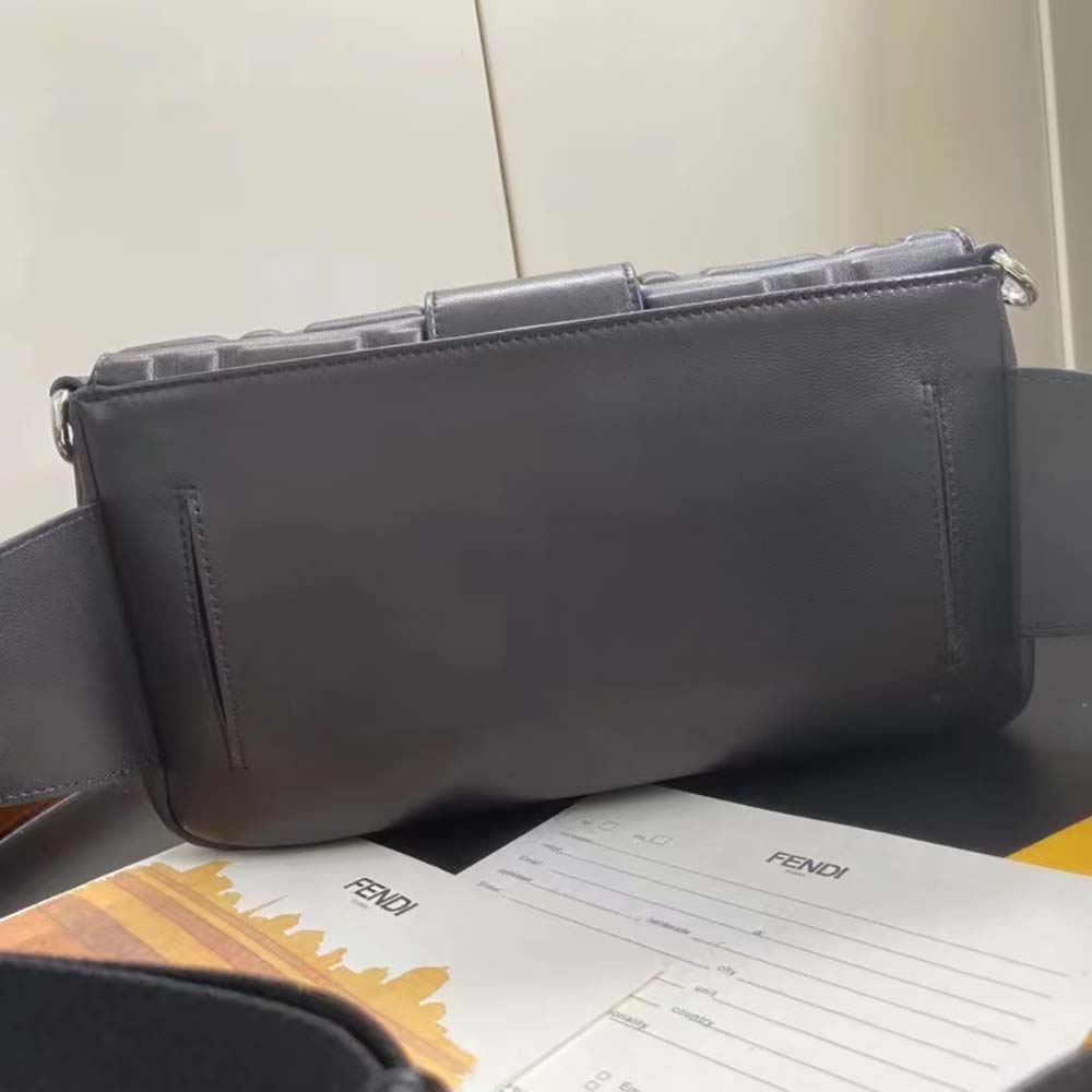 Fendi Men Baguette Black Calf Leather Bag - image 4