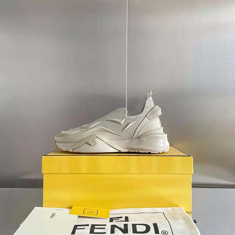 Fendi Unisex Flow Beige Mesh Running Sneakers - image 10