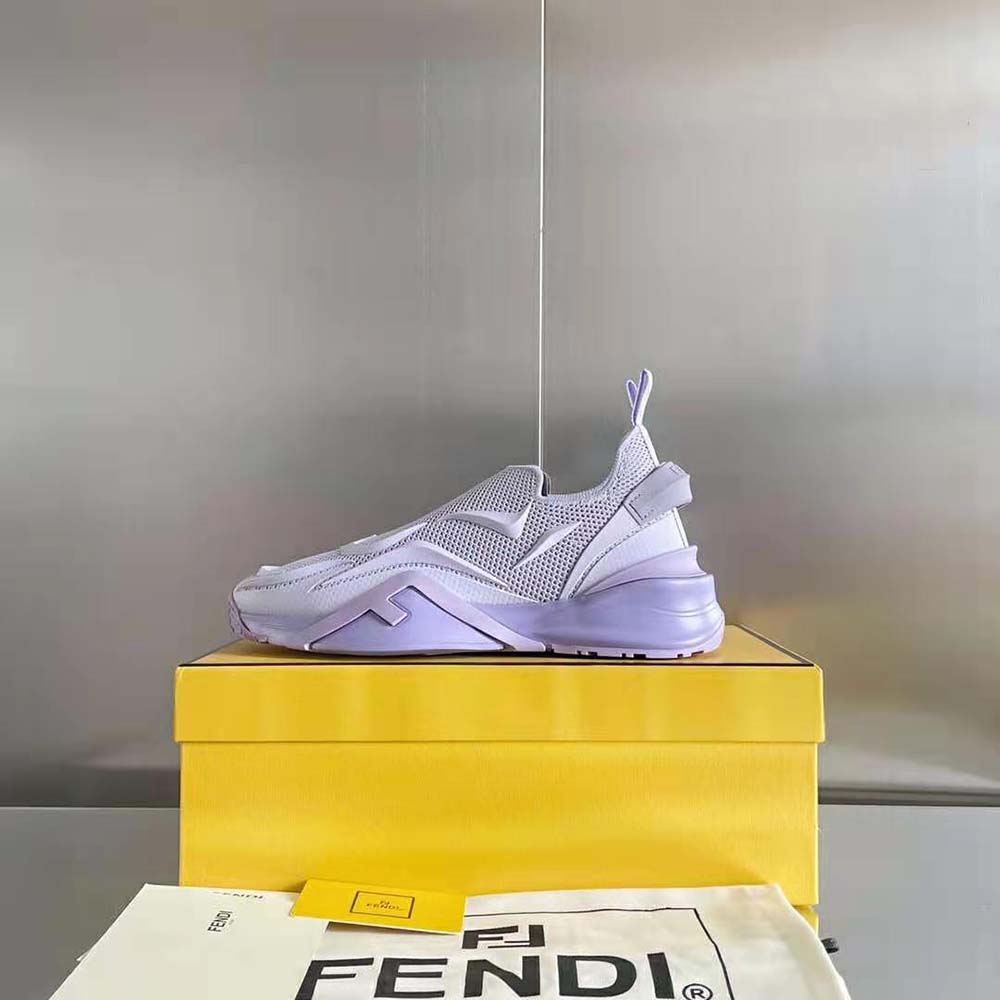 Fendi Unisex Flow Lilac Mesh Running Sneakers - image 9