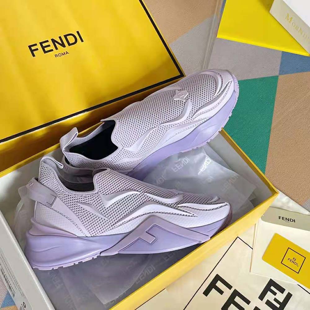 Fendi Unisex Flow Lilac Mesh Running Sneakers - image 5