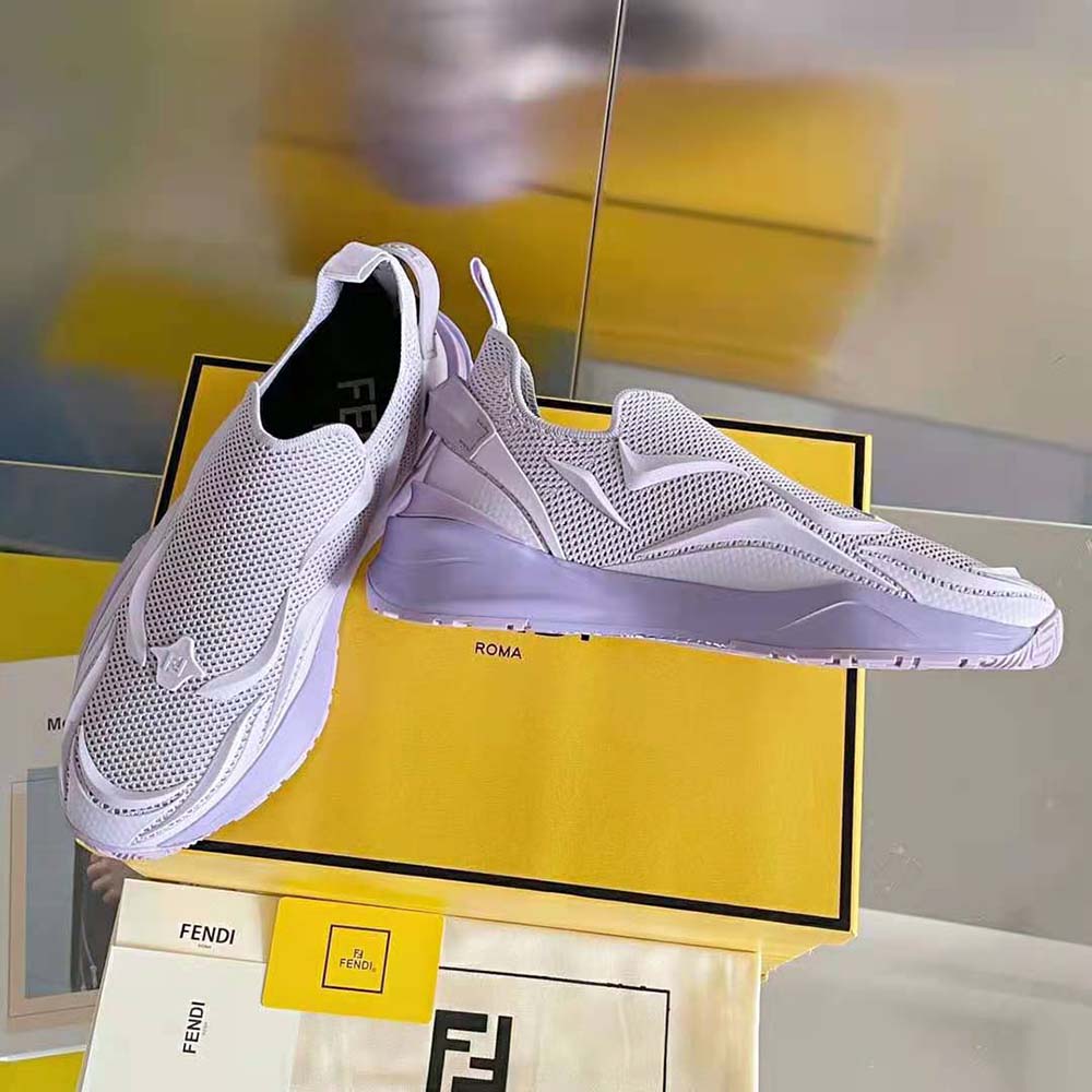 Fendi Unisex Flow Lilac Mesh Running Sneakers - image 4