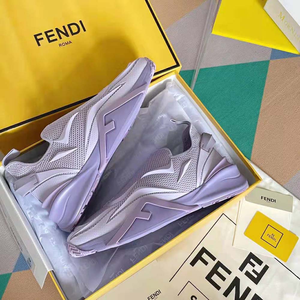 Fendi Unisex Flow Lilac Mesh Running Sneakers - image 6