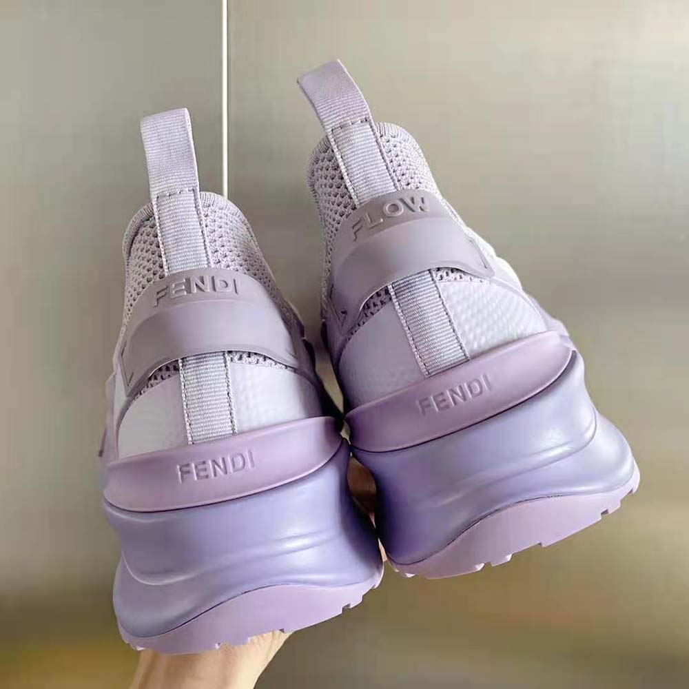 Fendi Unisex Flow Lilac Mesh Running Sneakers - image 8