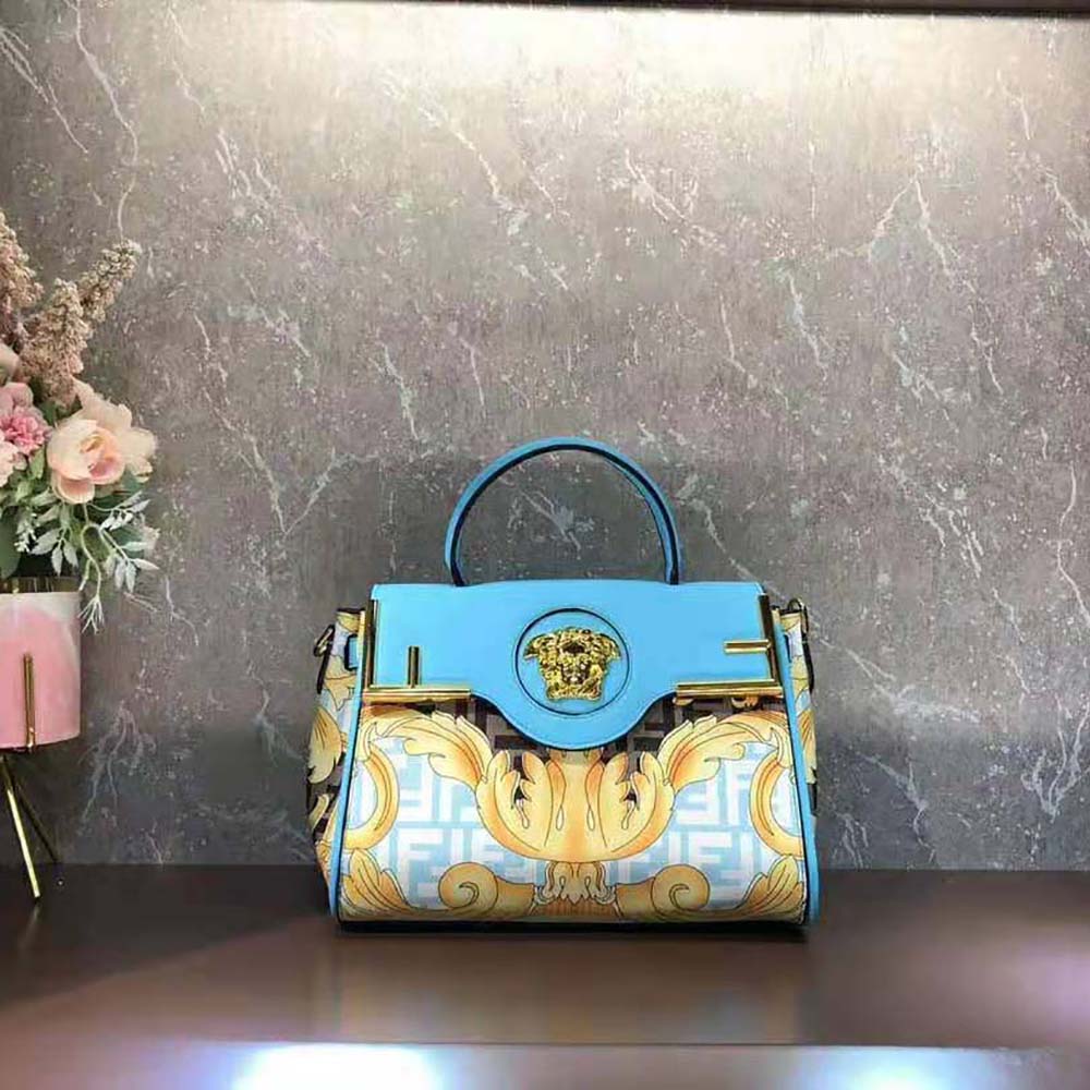 Side profile showing silhouette of Fendi Women Fendace Medium Handbag