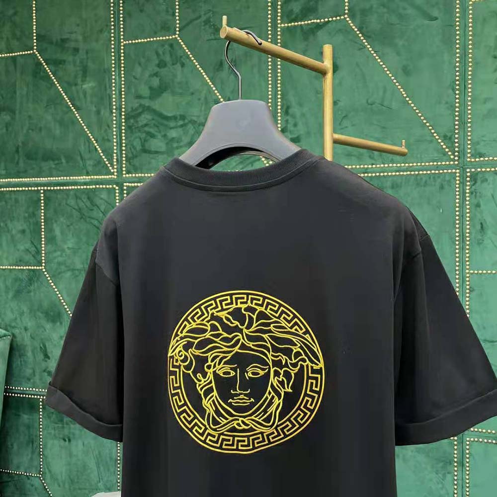Fendi Men Fendace Logo Black Jersey T-shirt - image 5