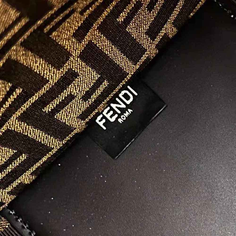 Fendi Women Sunshine Medium Fendace Printed FF Leather Shopper - image 7