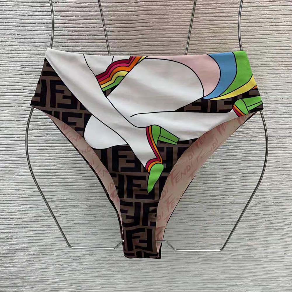 Fendi Women Swimsuit Multicolor Lycra Bikini-Pink - image 7