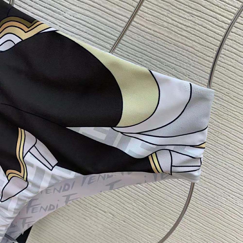 Fendi Women Swimsuit Multicolor Lycra Bikini-White - image 7