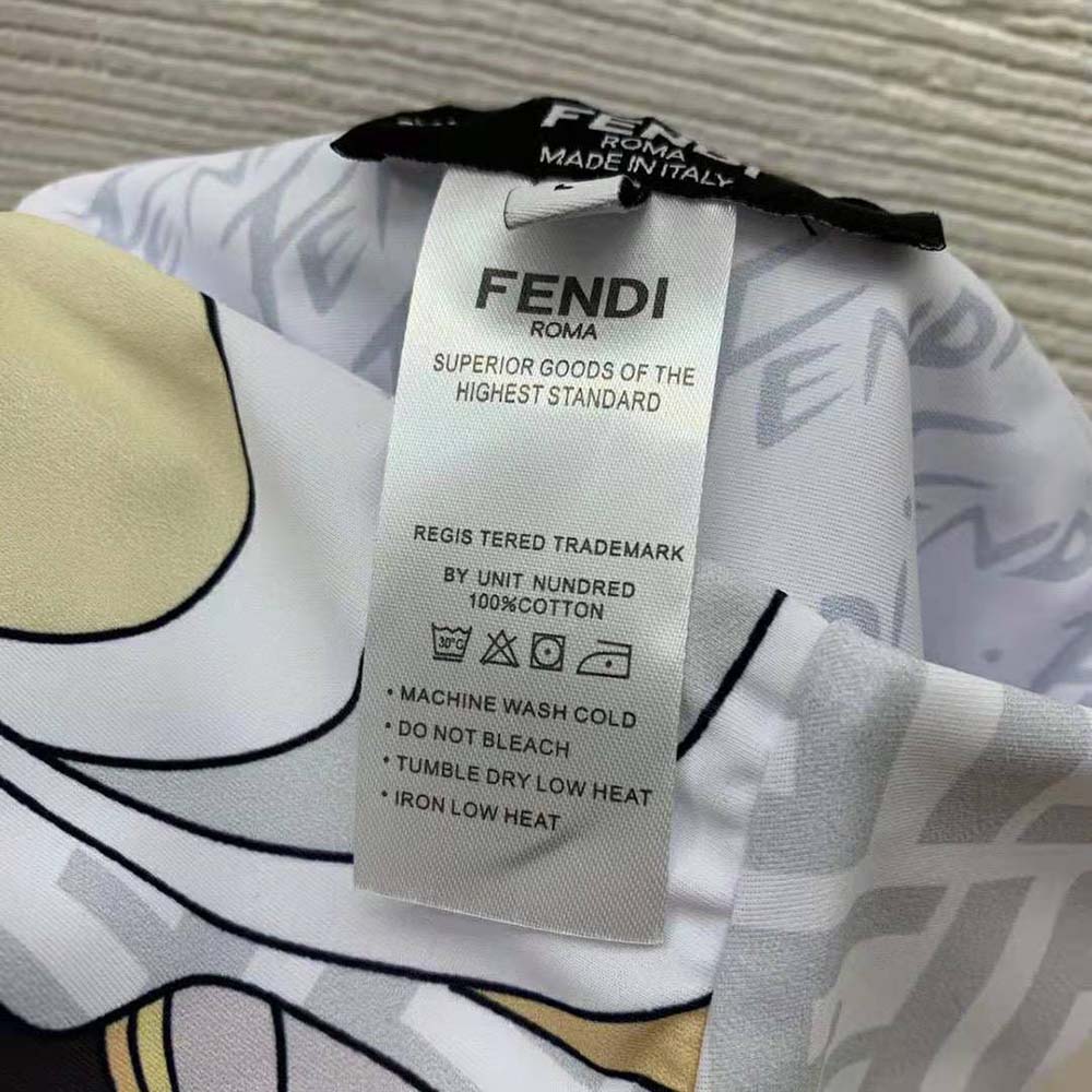 Fendi Women Swimsuit Multicolor Lycra Bikini-White - image 8