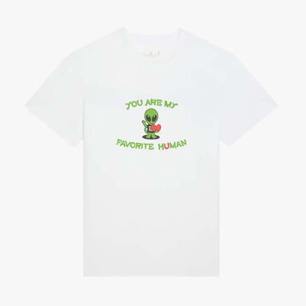 Front view of Givenchy Women Slim-Fit T-shirt in Printed Jersey-White