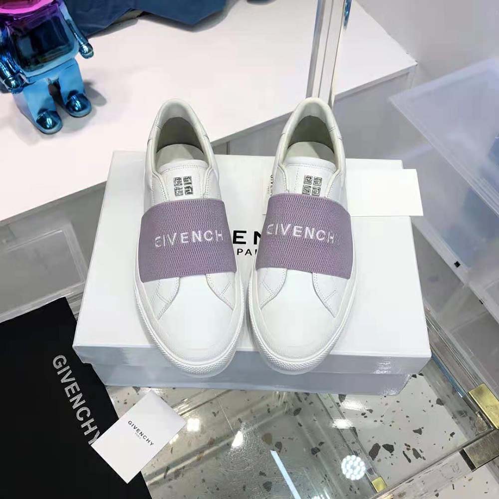 Top angle showing low-top silhouette of Givenchy Unisex Sneakers City Sport