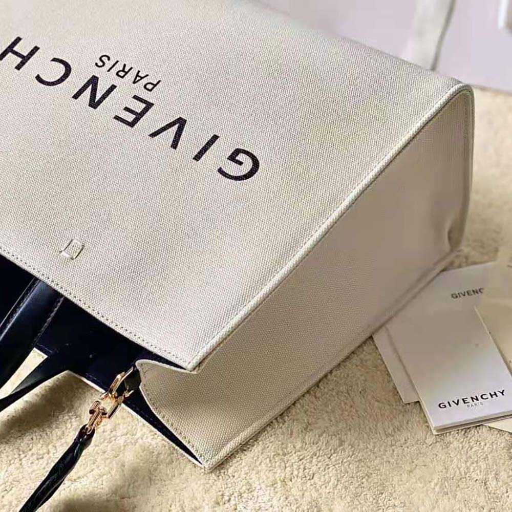 Givenchy Women Medium G Tote Shopping Bag in Canvas-Beige - image 6
