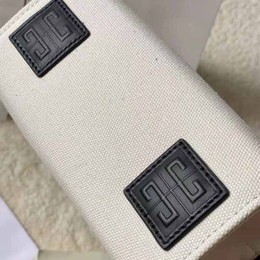 Givenchy Women Mini G Tote Shopping Bag in Canvas-Beige - image 7