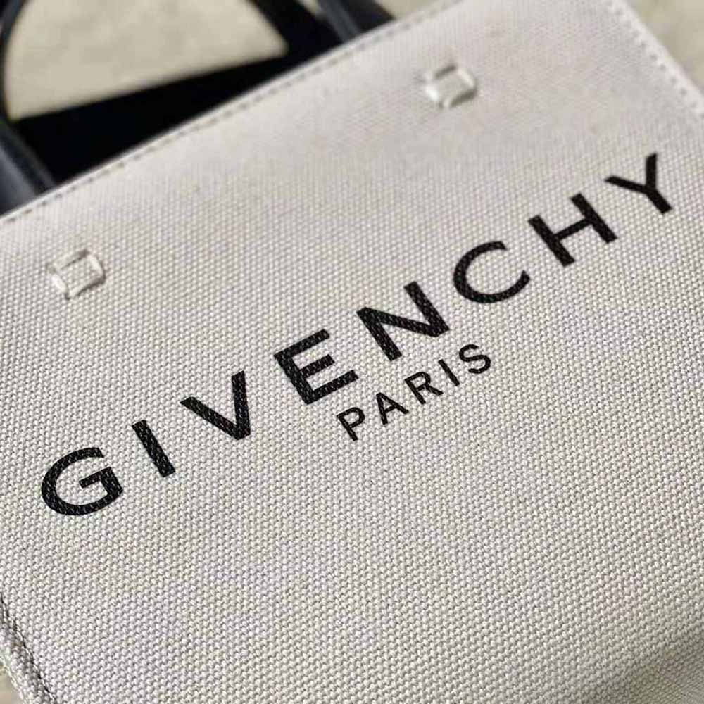 Givenchy Women Mini G Tote Shopping Bag in Canvas-Beige - image 5