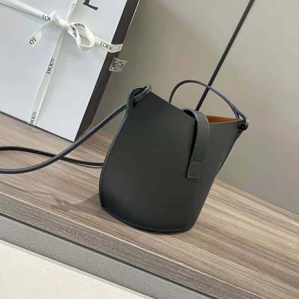 Loewe Women Moulded Bucket Bag in Calfskin-Black - image 4