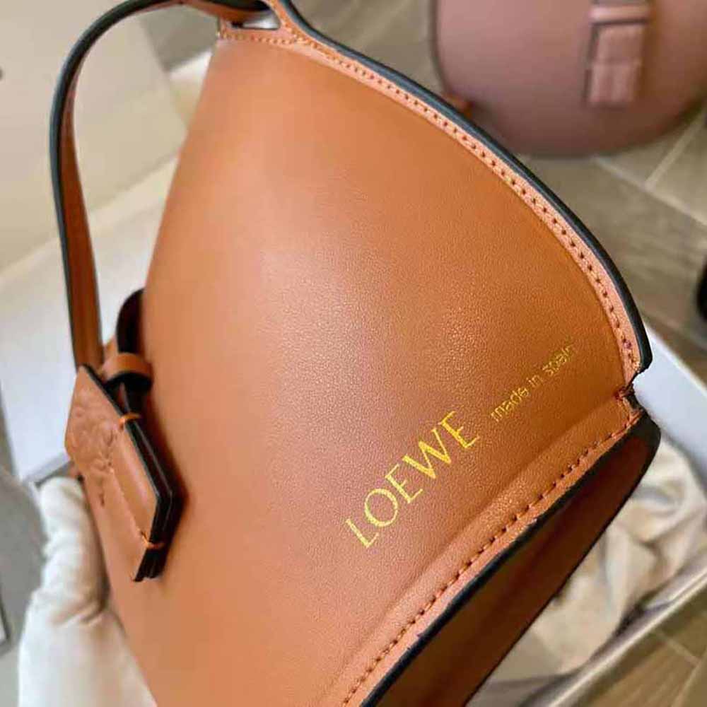 Loewe Women Moulded Bucket Bag in Calfskin-Brown - image 9