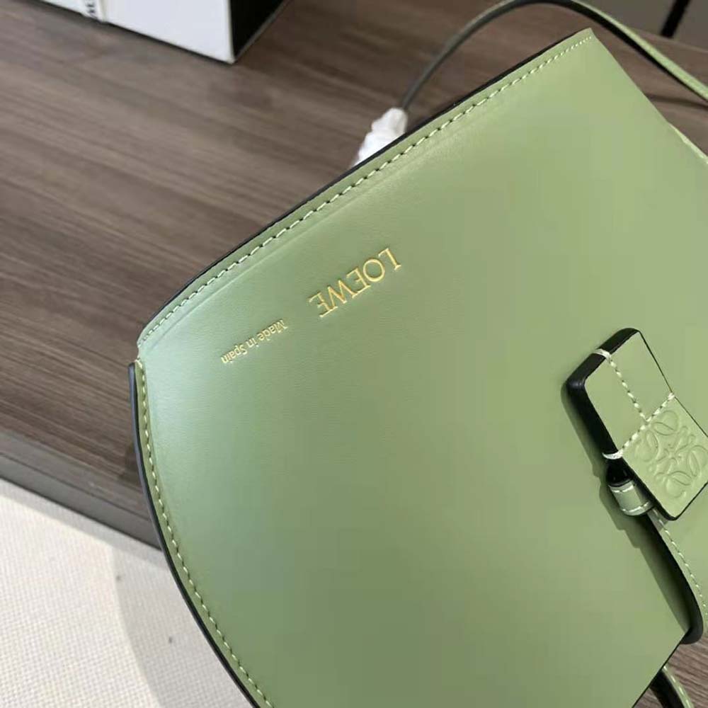 Loewe Women Moulded Bucket Bag in Calfskin-Lime - image 9