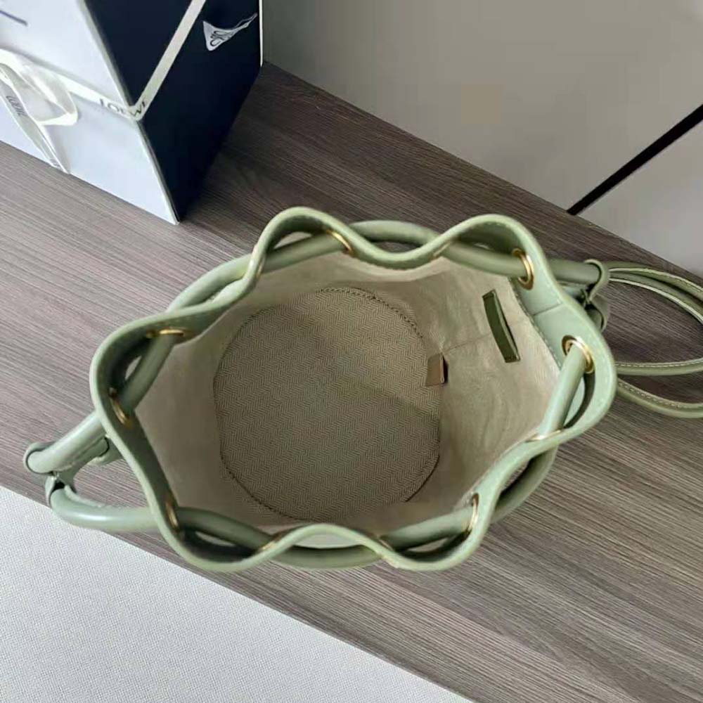 Loewe Women Small Sailor Bag in Nappa Calf-Lime - image 7