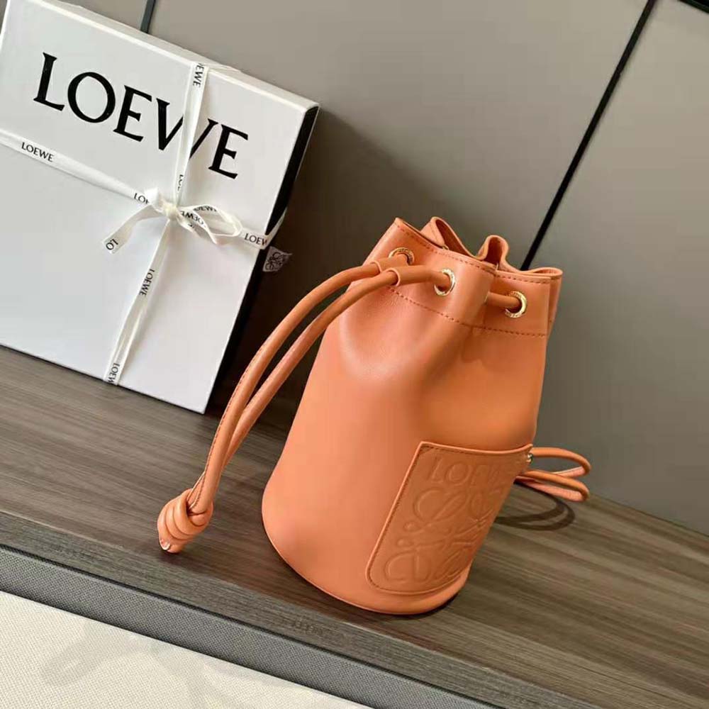Side angle showcasing silhouette of Loewe Women Small Sailor Bag