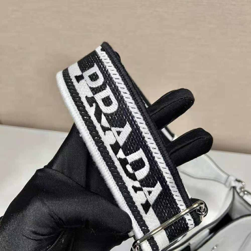 Prada Unisex Leather Mini Shoulder Bag-White - image 9