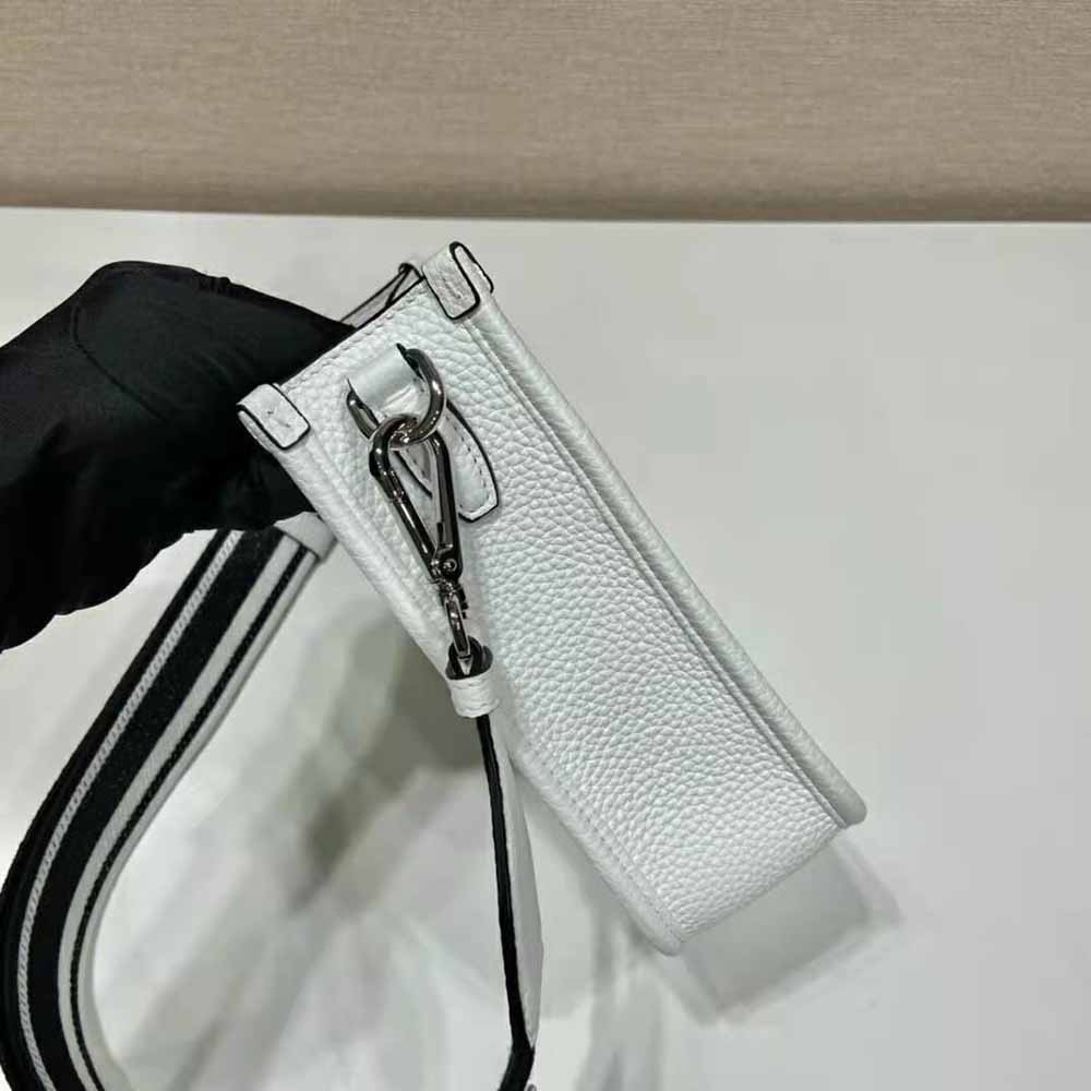 Prada Unisex Leather Mini Shoulder Bag-White - image 6