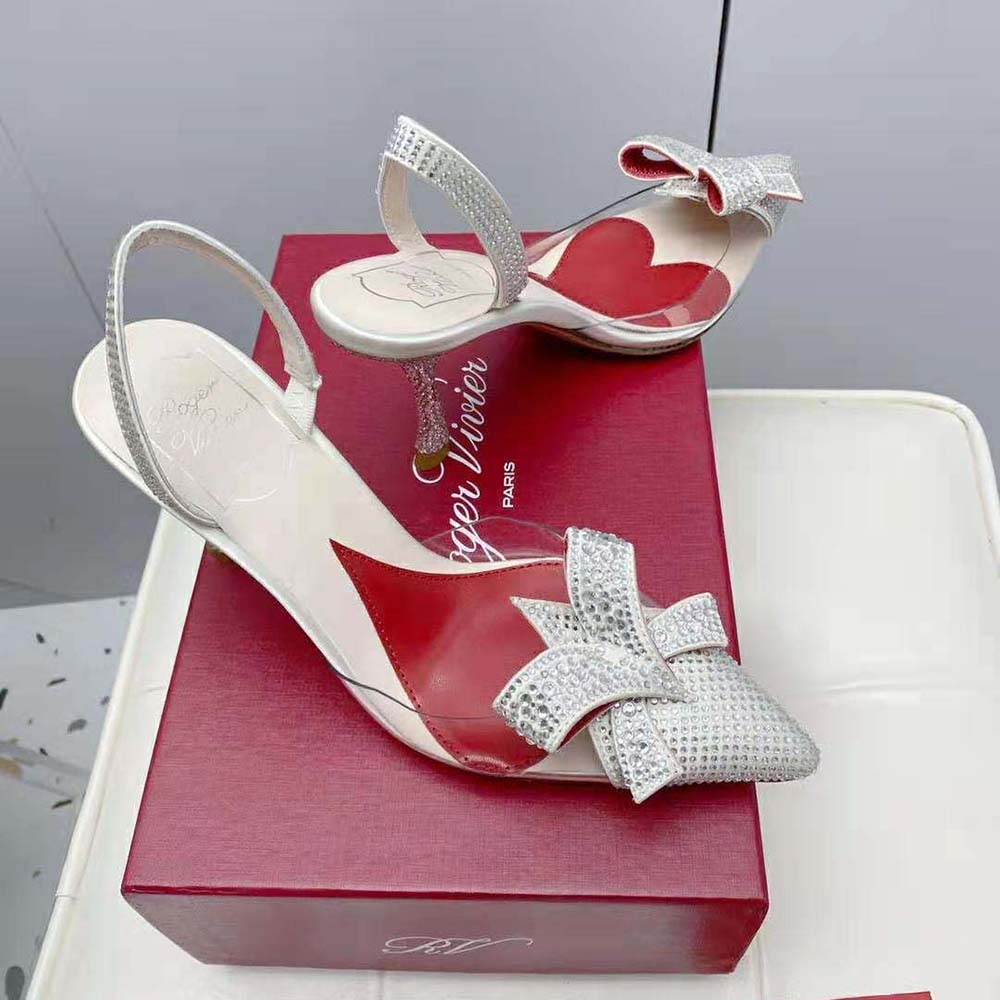 Roger Vivier Women I Love Vivier Bow Strass Pumps in PVC - image 5
