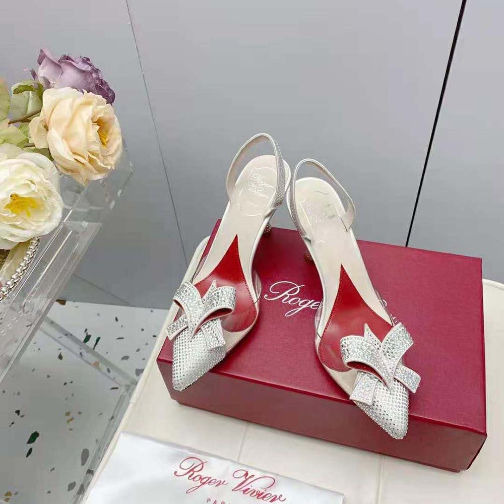 Roger Vivier Women I Love Vivier Bow Strass Pumps in PVC - image 4
