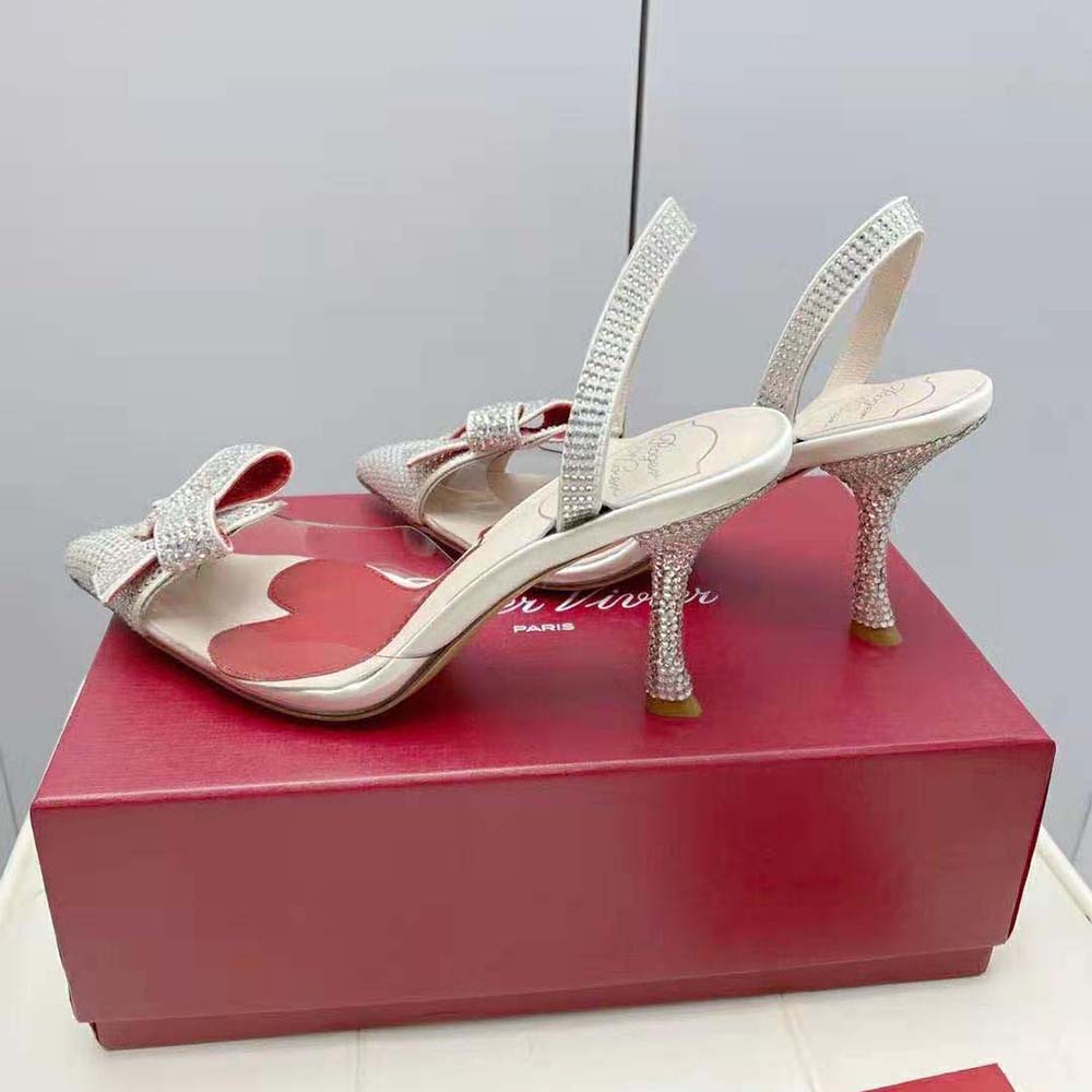 Roger Vivier Women I Love Vivier Bow Strass Pumps in PVC - image 9