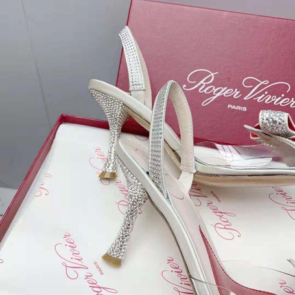 Roger Vivier Women I Love Vivier Bow Strass Pumps in PVC - image 8