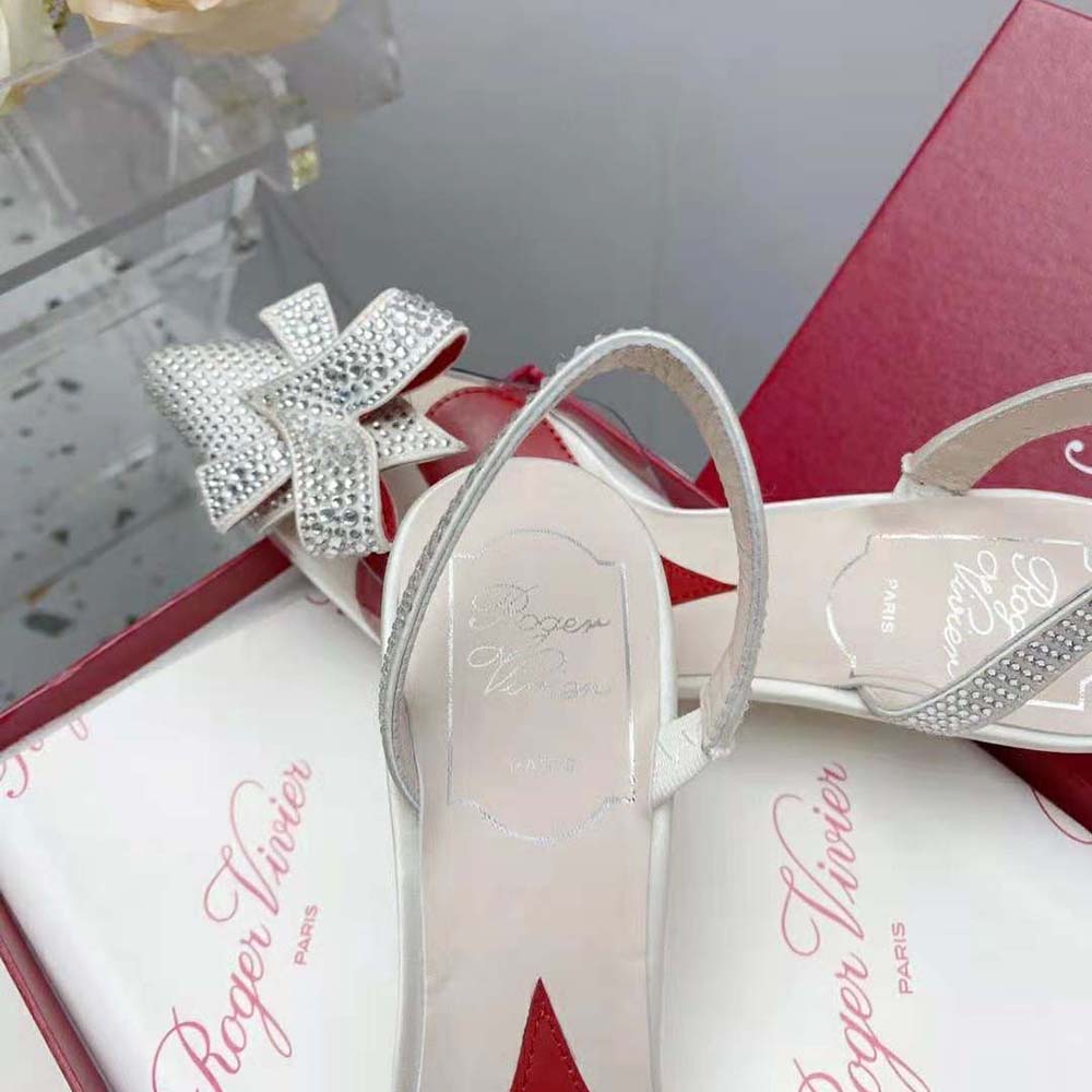Roger Vivier Women I Love Vivier Bow Strass Pumps in PVC - image 7
