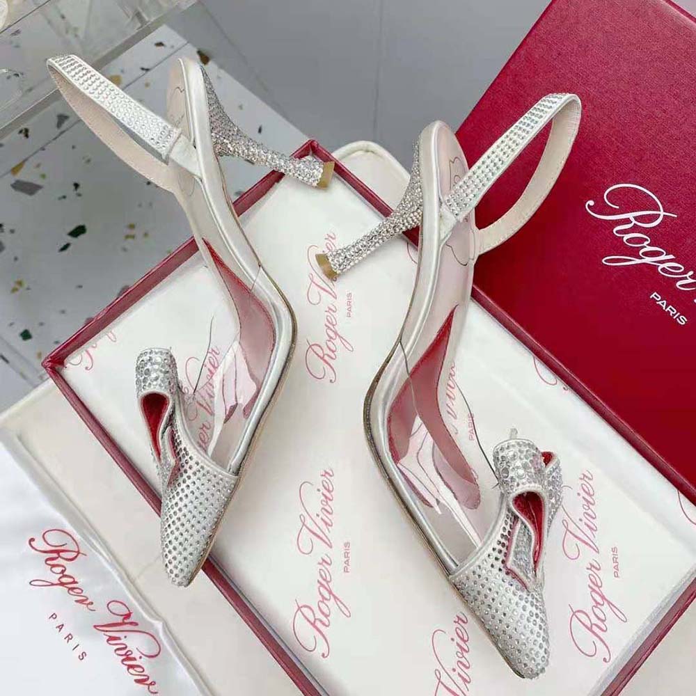 Roger Vivier Women I Love Vivier Bow Strass Pumps in PVC - image 6