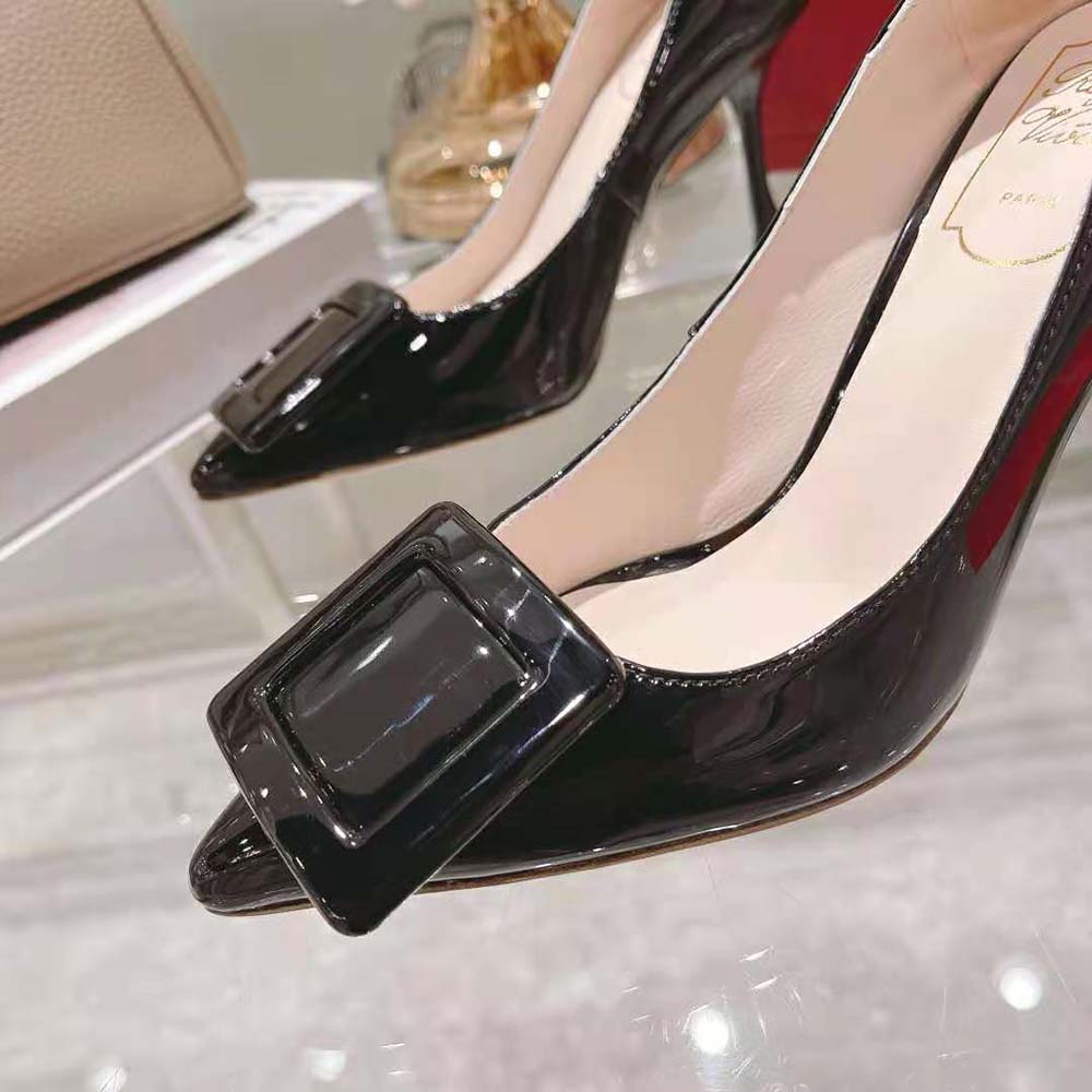 Roger Vivier Women Viv’ In The City Pumps in Patent Leather-Black - image 10