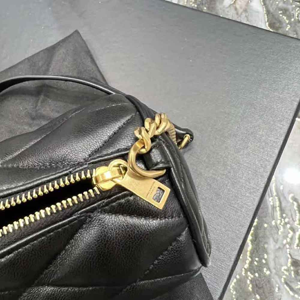Saint Laurent YSL Women Sade Mini Tube Bag in Quilted Lambskin-Black - image 8