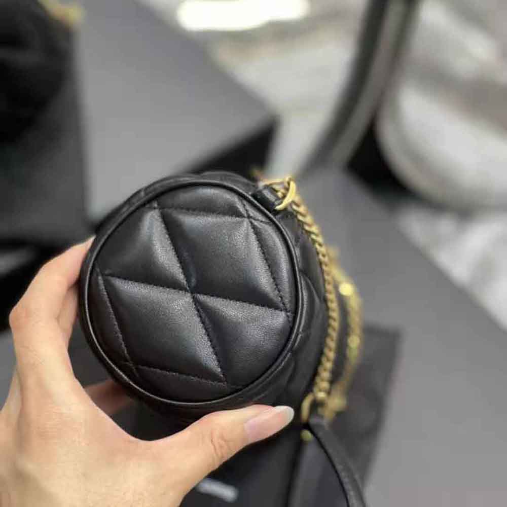 Saint Laurent YSL Women Sade Mini Tube Bag in Quilted Lambskin-Black - image 7