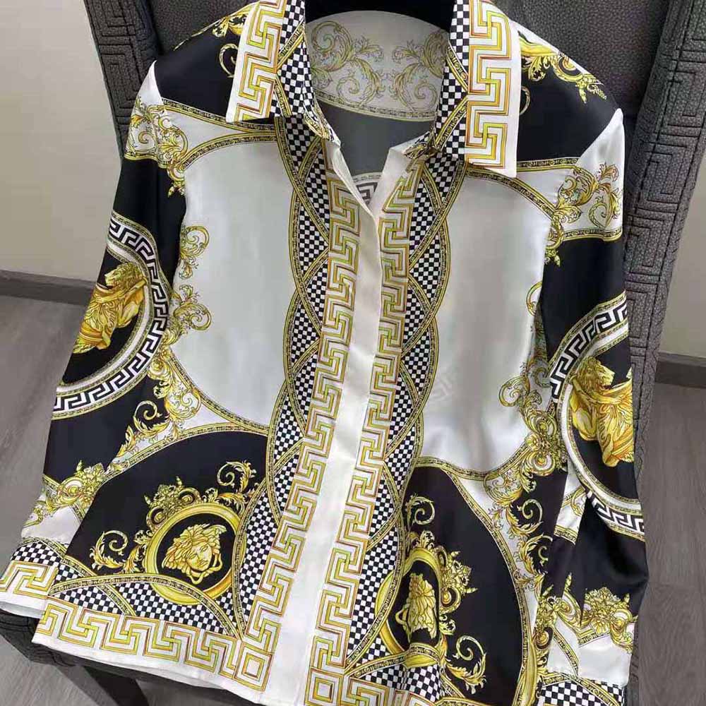 Versace Women La Coupe Des Dieux Silk Shirt - image 4