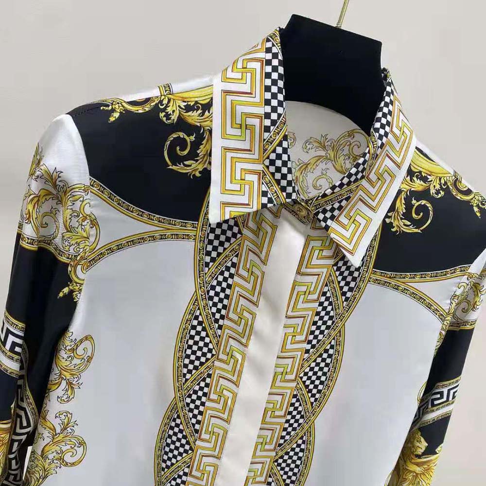 Versace Women La Coupe Des Dieux Silk Shirt - image 5