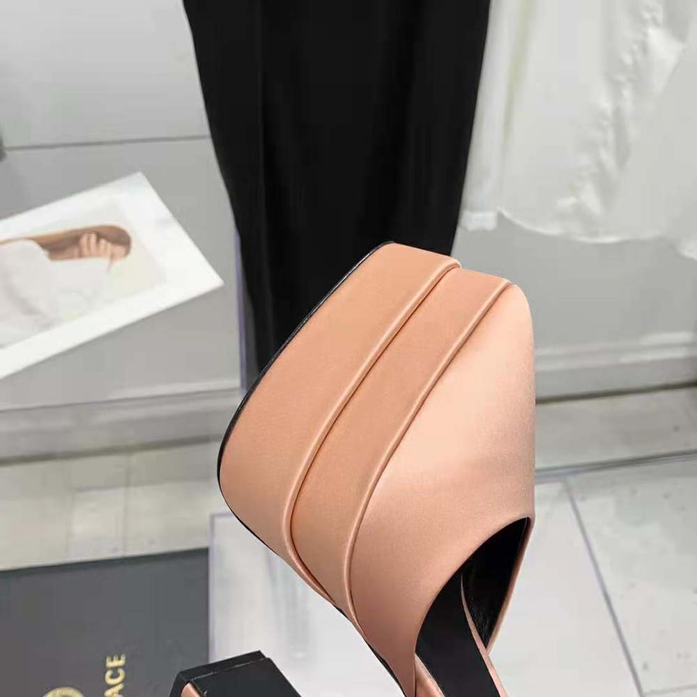 Versace Women Medusa Aevitas Platform Pumps in 15.5cm Heel Hight-Pink - image 9