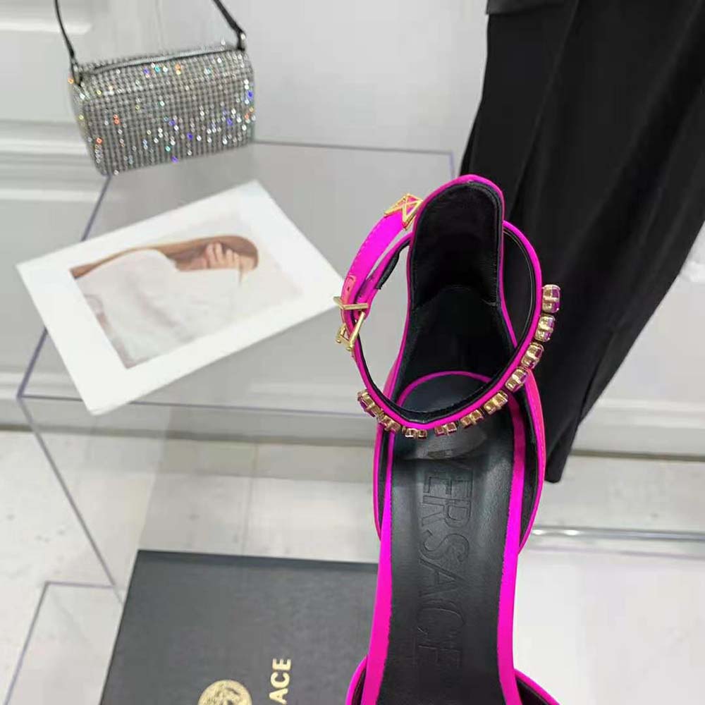 Versace Women Medusa Aevitas Platform Pumps in 15.5cm Heel Hight-Rose - image 10