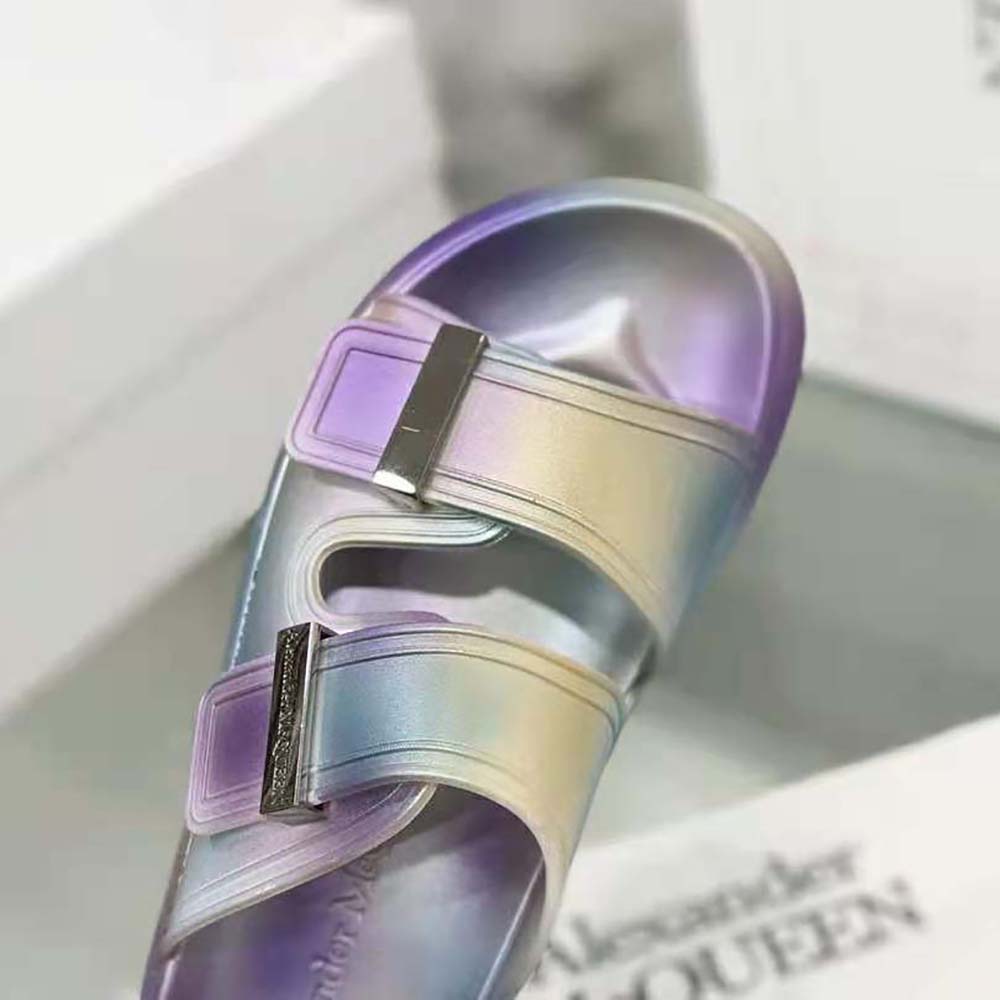 Alexander Mcqueen Women Oversized Hybrid Slide in Silver - image 7