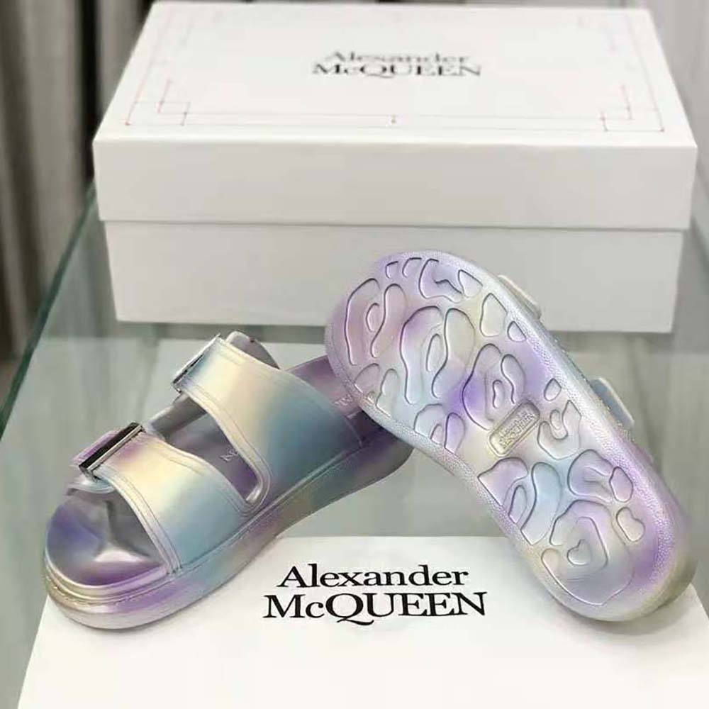Alexander Mcqueen Women Oversized Hybrid Slide in Silver - image 5