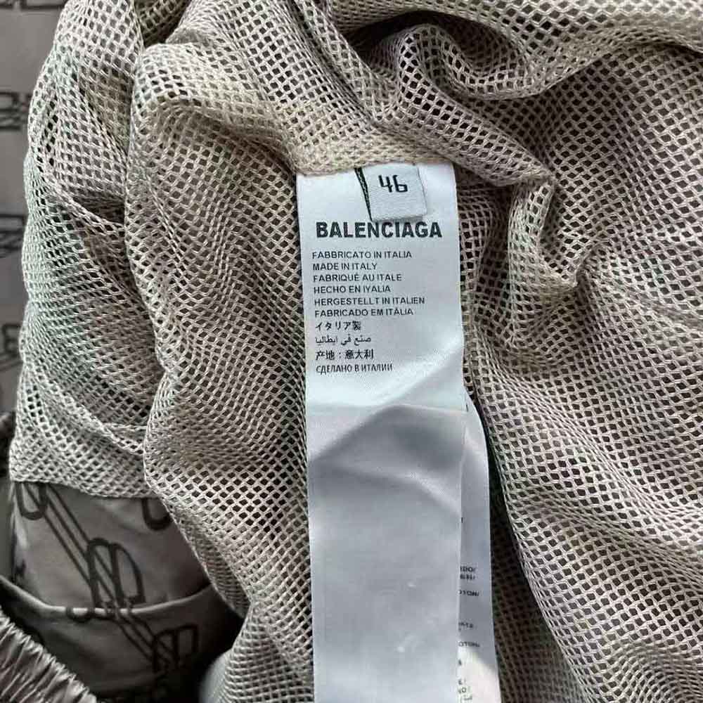 Balenciaga Men BB Monogram Regular Fit Tracksuit Jacket in Beige and Brown Cotton Poplin - image 7