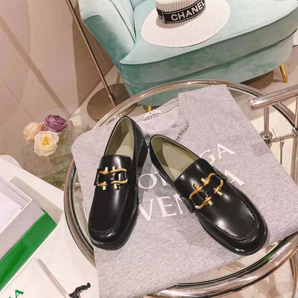 Top view of Bottega Veneta Unisex Monsieur Loafer showing slip-on silhouette