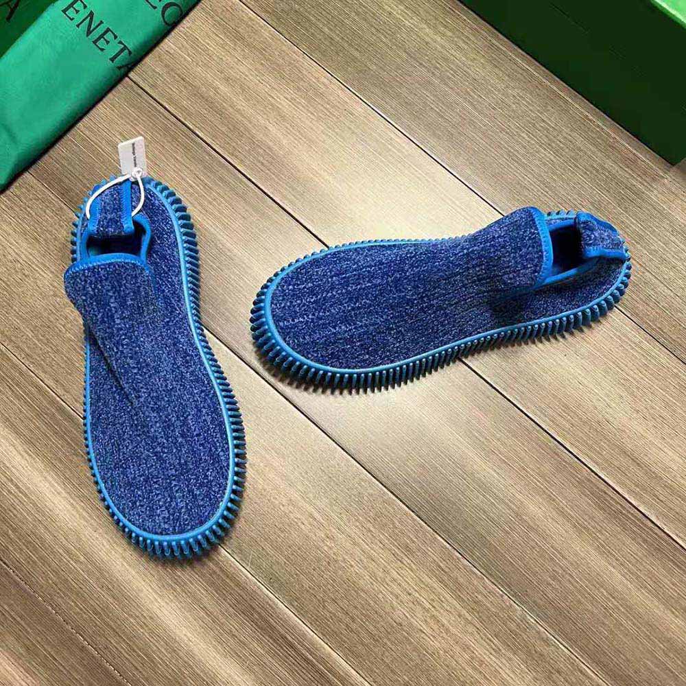 Bottega Veneta Unisex Ripple Chenille Corduroy Slip-on Sneakers-Blue - image 5