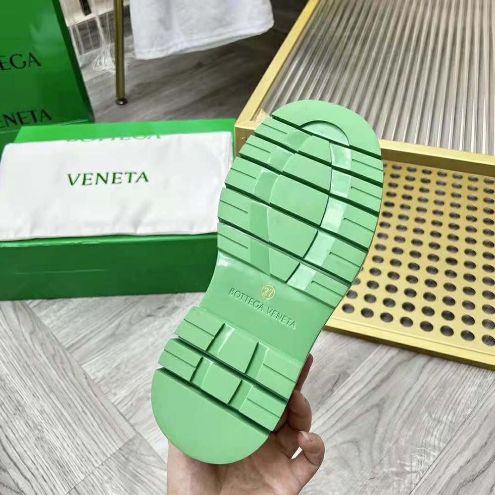 Bottega Veneta Unisex Tire Chelsea Boot in Vegetally-Tanned Leather-Green - image 10
